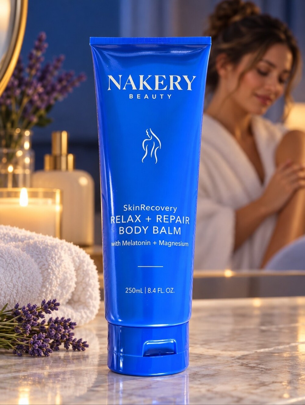 Nakery Beauty Relax + Repair Body Balm Melatonin Magnesium Retinol 250mL Sealed